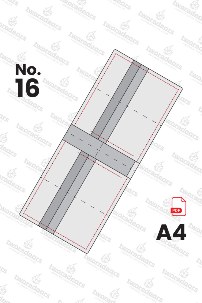 No.16 / Szablon PDF - portfel na karty oraz banknoty