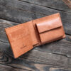 No.17 / Handmade leather wallet for cards, bills or coins - Maya Whisky/Slam Avana