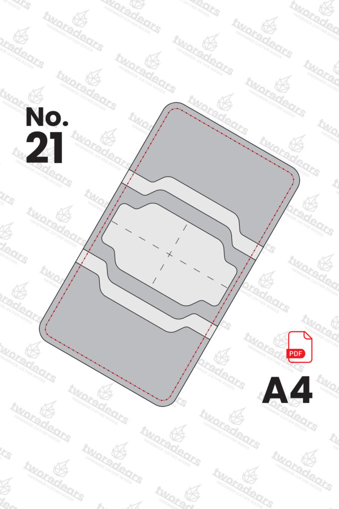 No.21 / Szablon PDF - portfel na karty oraz banknoty