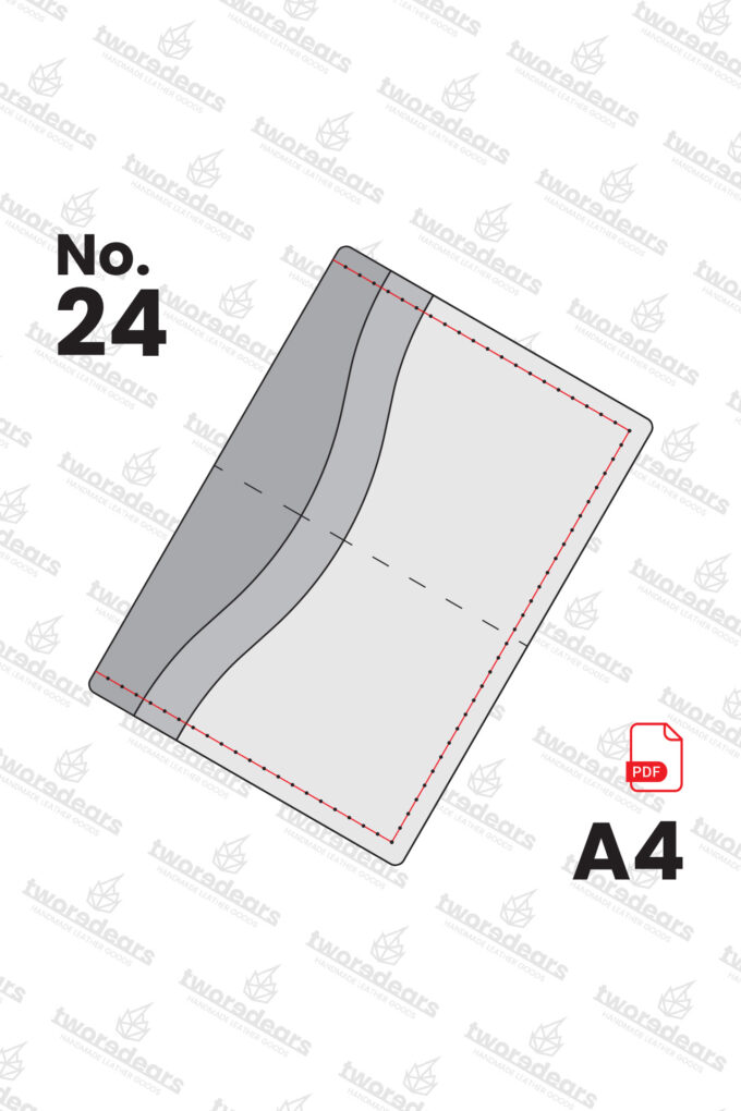 No.24 / Szablon PDF - portfel na karty oraz banknoty