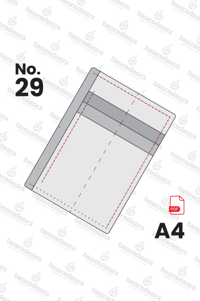 No.29 / Szablon PDF - portfel na karty oraz banknoty